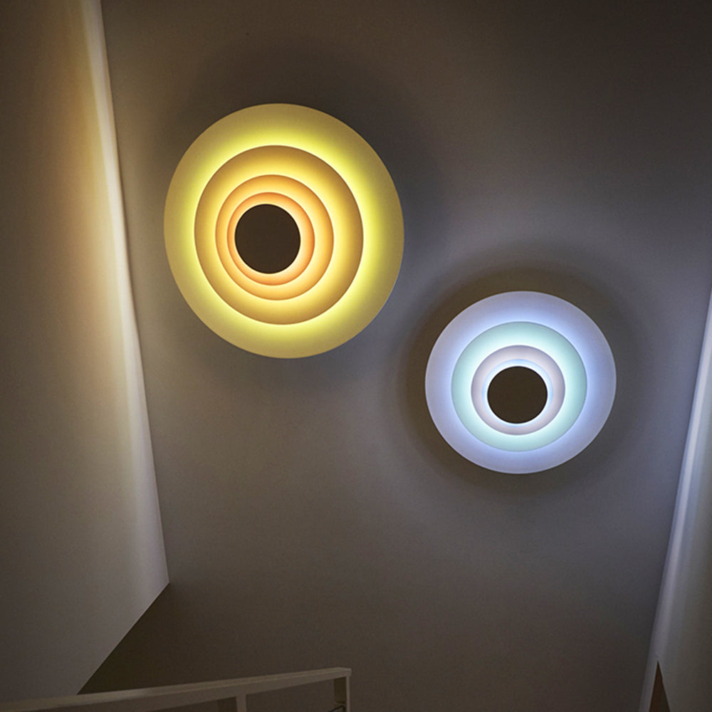 Aria Circular 3-in-1 Colorful LED Wall Lamp - Neutral Decor