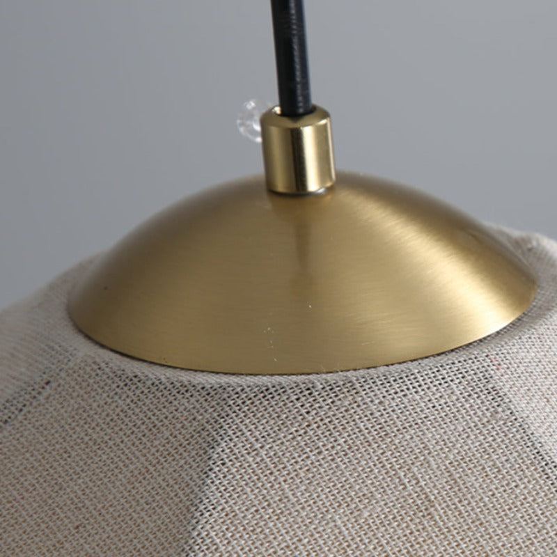 Ritta Boho Decorative LED Pendant Light Yellow Fabric Bedroom Restaurant - Neutral Decor