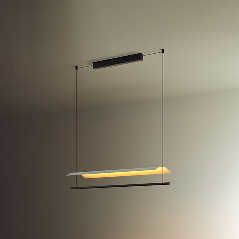 Arisha Minimalist Linear Metal Pendant Light - Neutral Decor