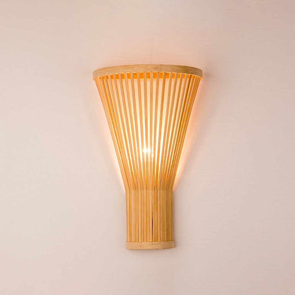 Muto Led Wall Mounted Bedside Lamp, Rattan/Acrylic, Bedroom - Neutral Decor