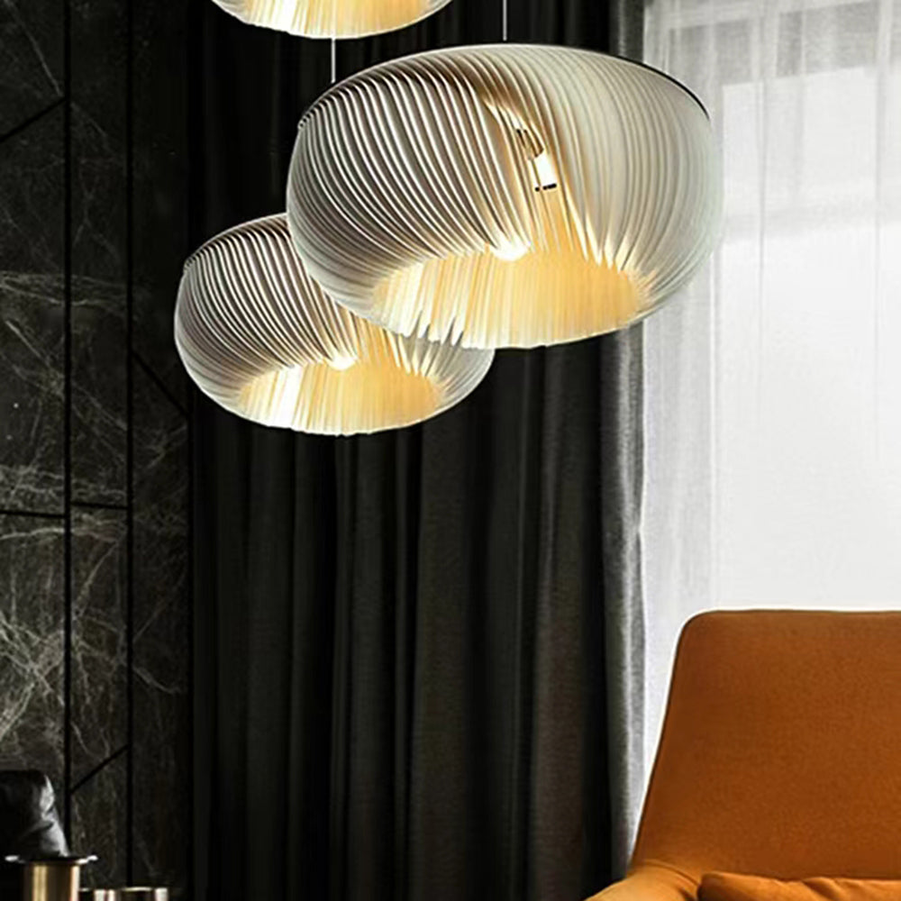 Ritta Nordic Circle Nature Pendant Light, Living Room/Dining Room - Neutral Decor