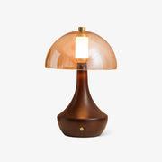 Aurae Wood & Glass Modern Table Lamp-Neutral Decor