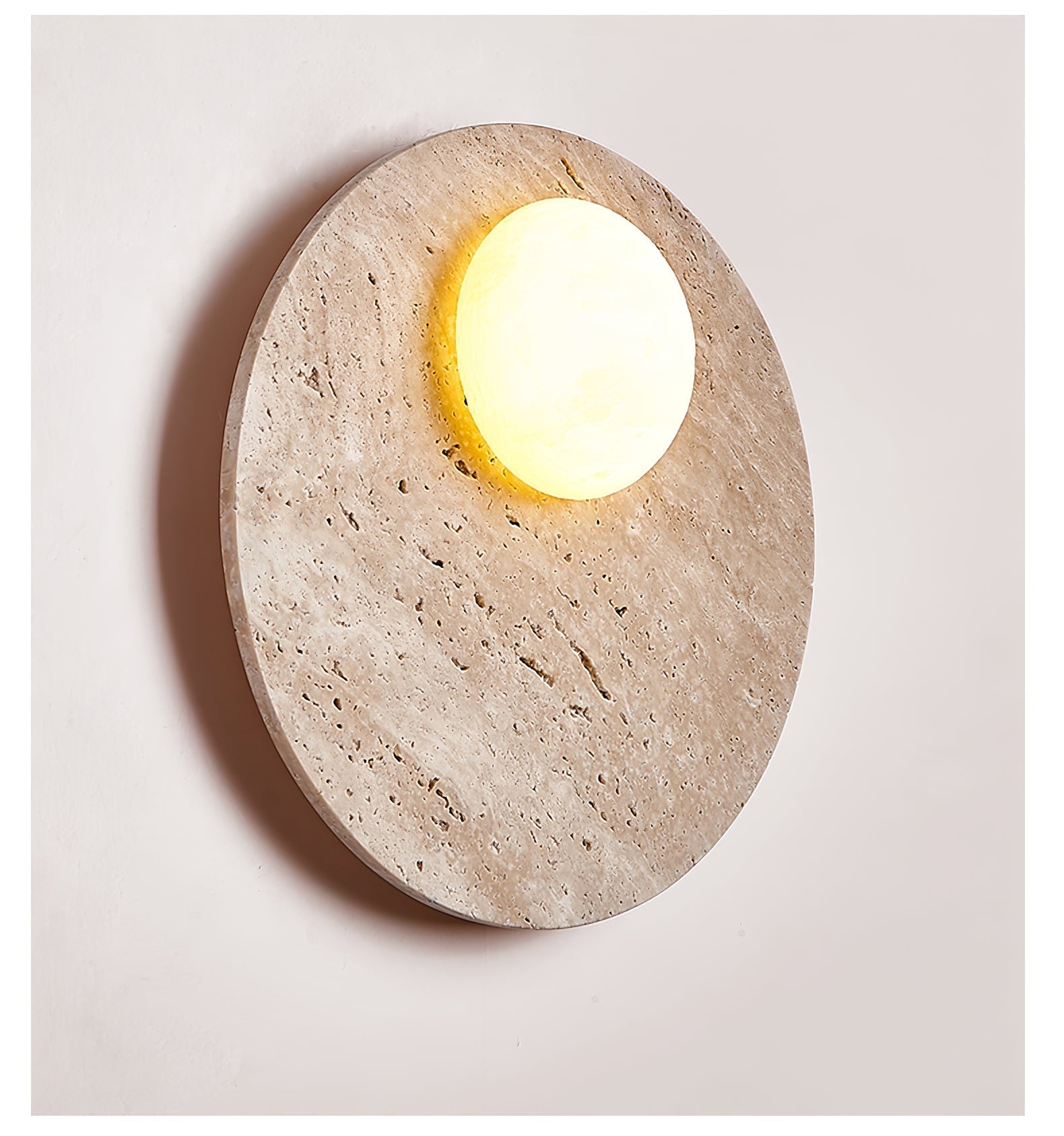 Vizoriel Travertine Wall Light-Neutral Decor