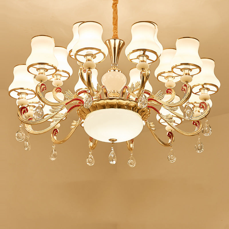 Alessio Retro Pendant Light Metal Glass Living Room Dining Room - Neutral Decor