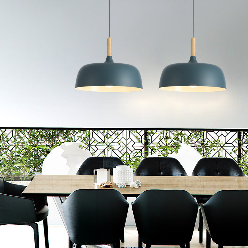 Aria Modern Pendant Light Dome Macaron Dining Room - Neutral Decor