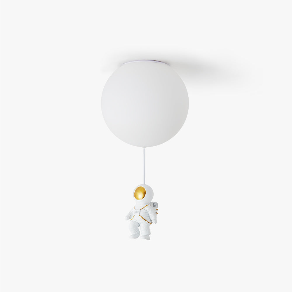 Aria Astronaut Balloon Flush Mount Ceiling Light, L 20/25/30/35cm - Neutral Decor