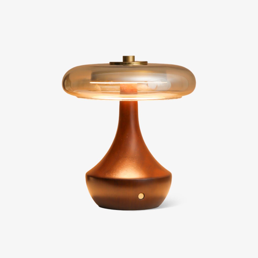 Orlan Wooden Vintage Table Lamp-Neutral Decor