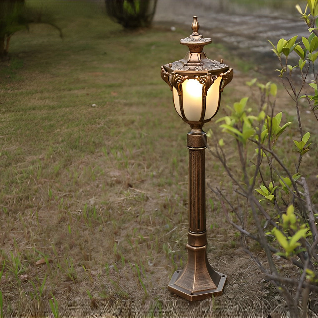 Iagine Traditional European LED Outdoor Pathway Post Lamp