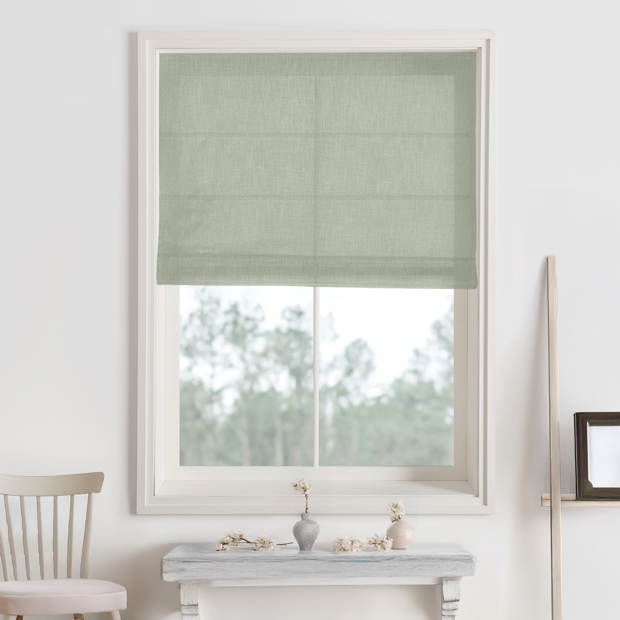 Bella Cotton Roman Shades & Blinds-Neutral Decor