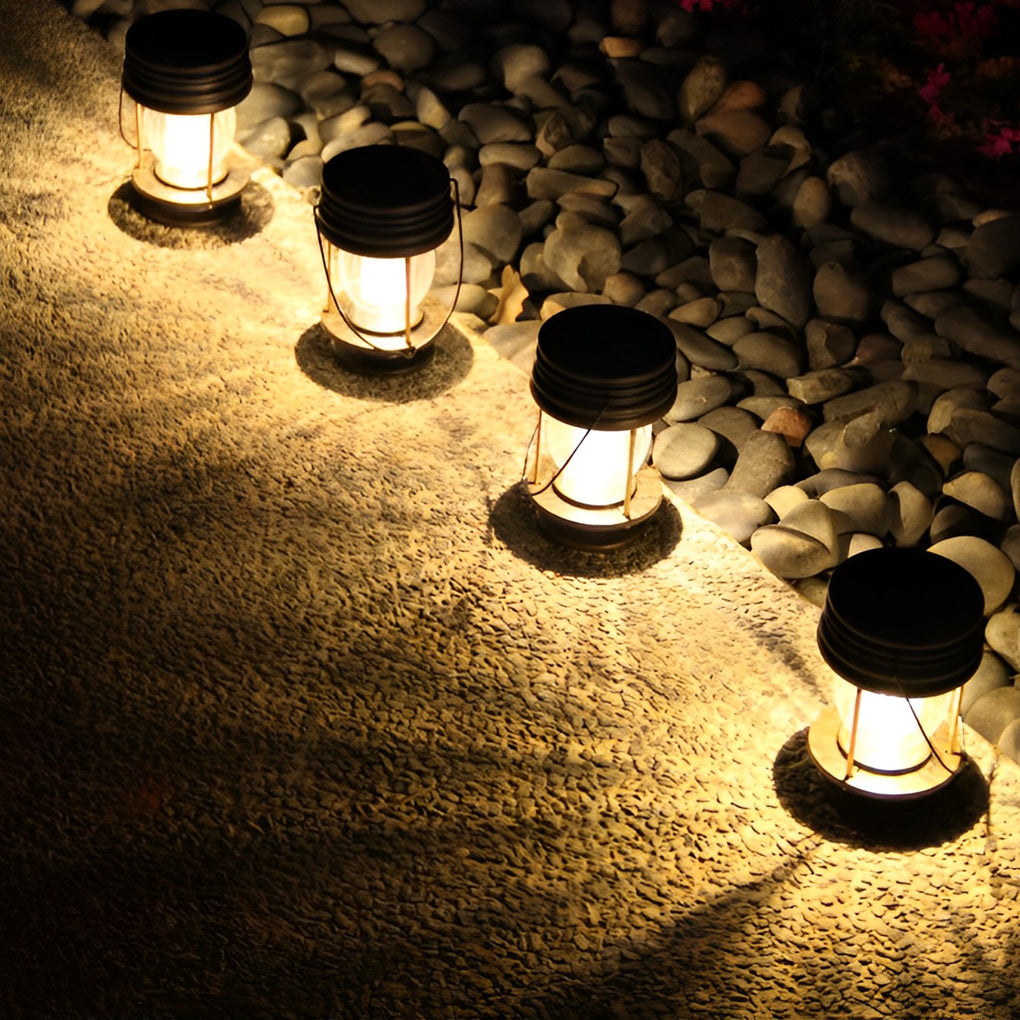 Lifen Retro Portable Solar Plastic Outdoor Lights