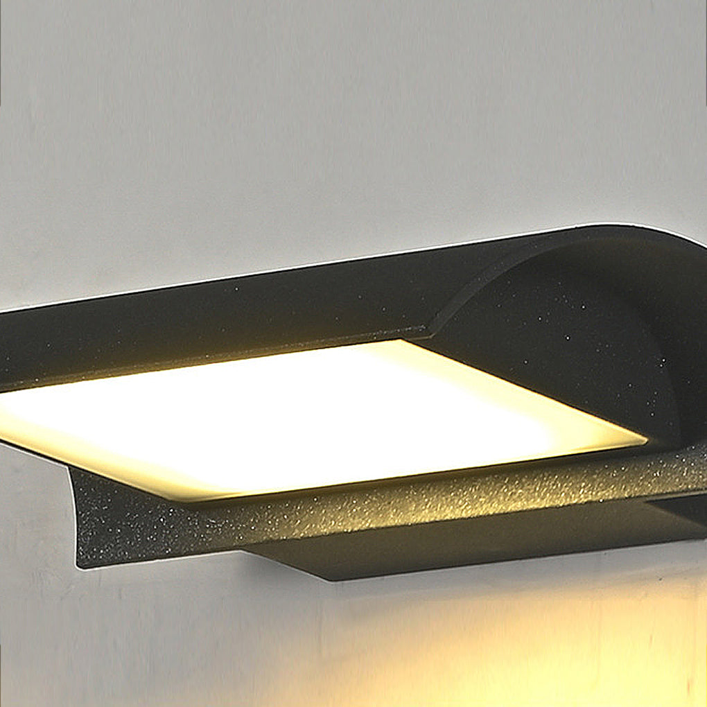 Lumius Curved LED Modern Minimalist Outdoor Wall Lamp