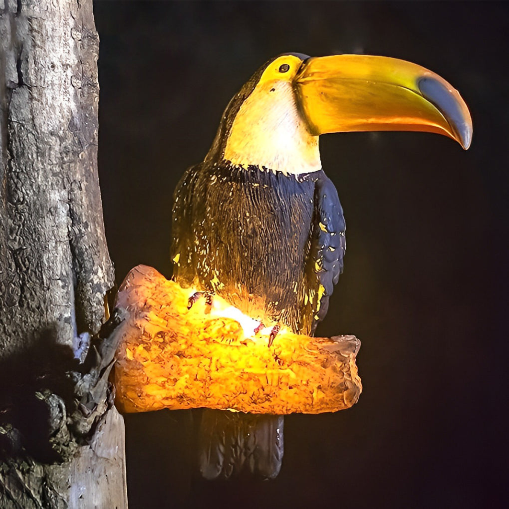 Michael Simulation Animal Parrot LED Resin Outdoor Lights