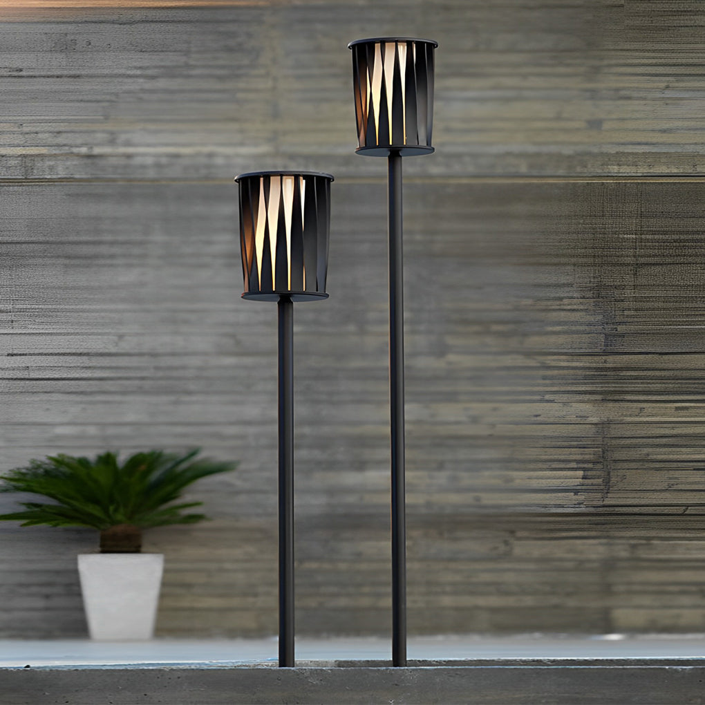 Lare Rotating Design Vertical Steel Outdoor Floor Lamp