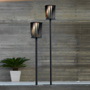 Lare Rotating Design Vertical Steel Outdoor Floor Lamp