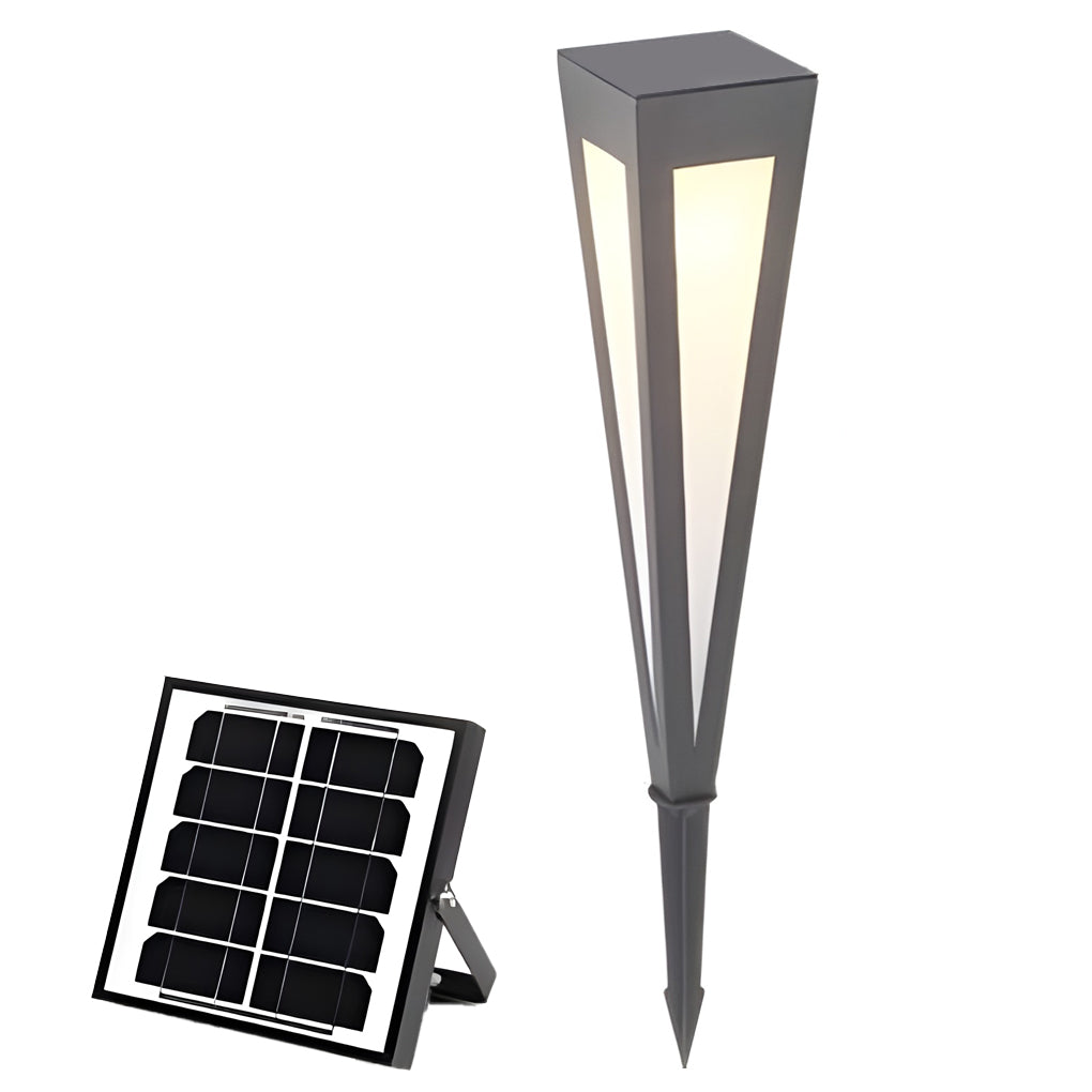 Migh RGB Square Top Conical Outdoor Lawn Light