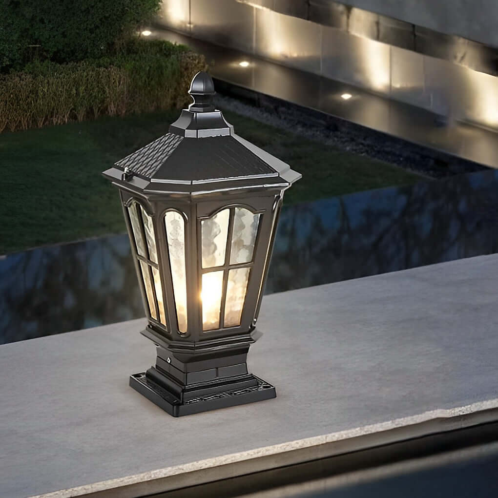 Alison Retro Pavilion LED Outdoor Fence Post Lights