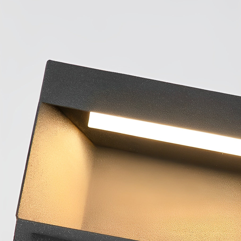 Dora Classic Square LED Steel Outdoor Post Light