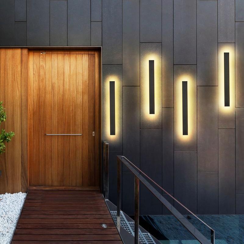 Zebadi Long Linear LED Outdoor Wall Porch Lights