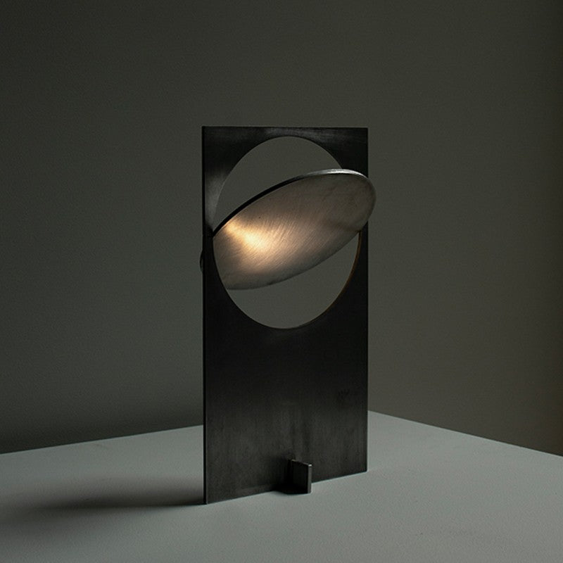 Sixor Steel Futuristic Table Lamp-Neutral Decor