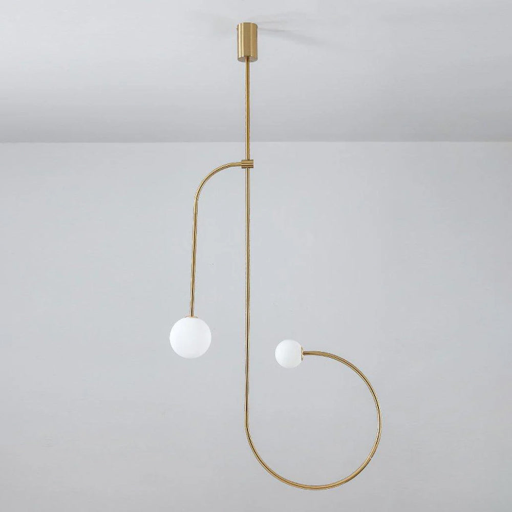 Arisha Minimalist Linear Mobile Pendant Light, Black - Neutral Decor