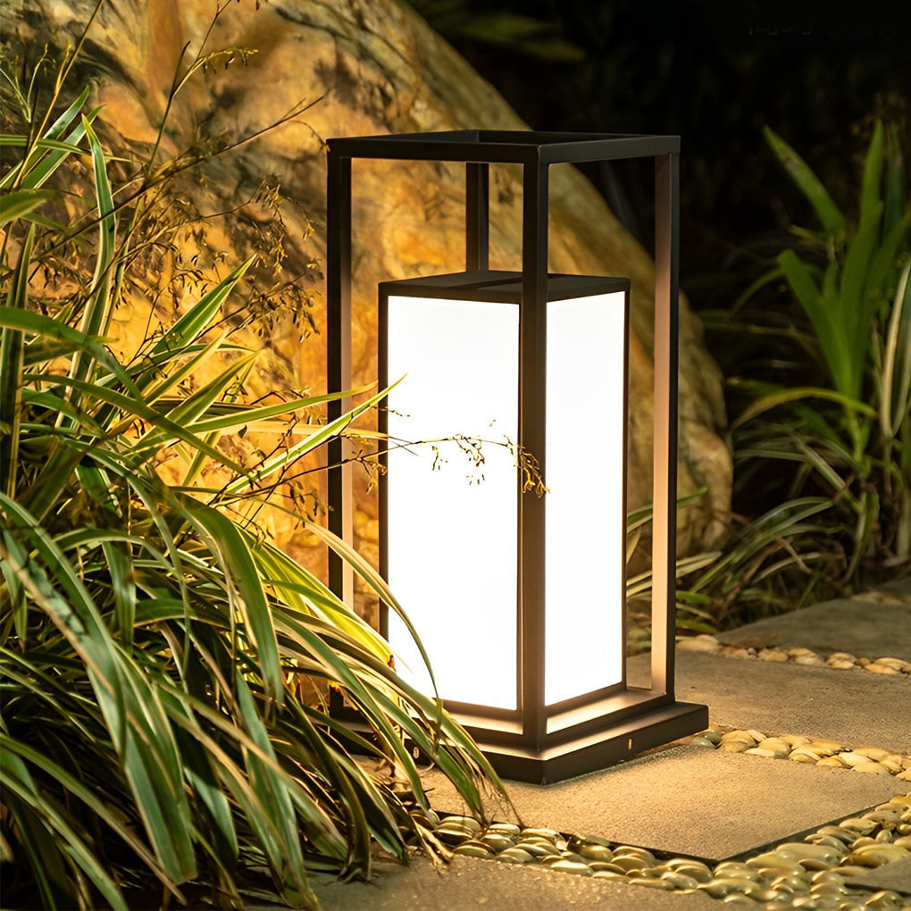 Belinda LED Modern Outdoor Fence Post Pillar Lamp