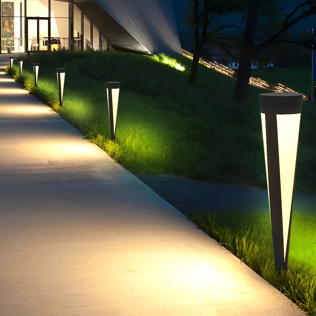 Prtty Round Solar LED Outdoor Lawn Lamp