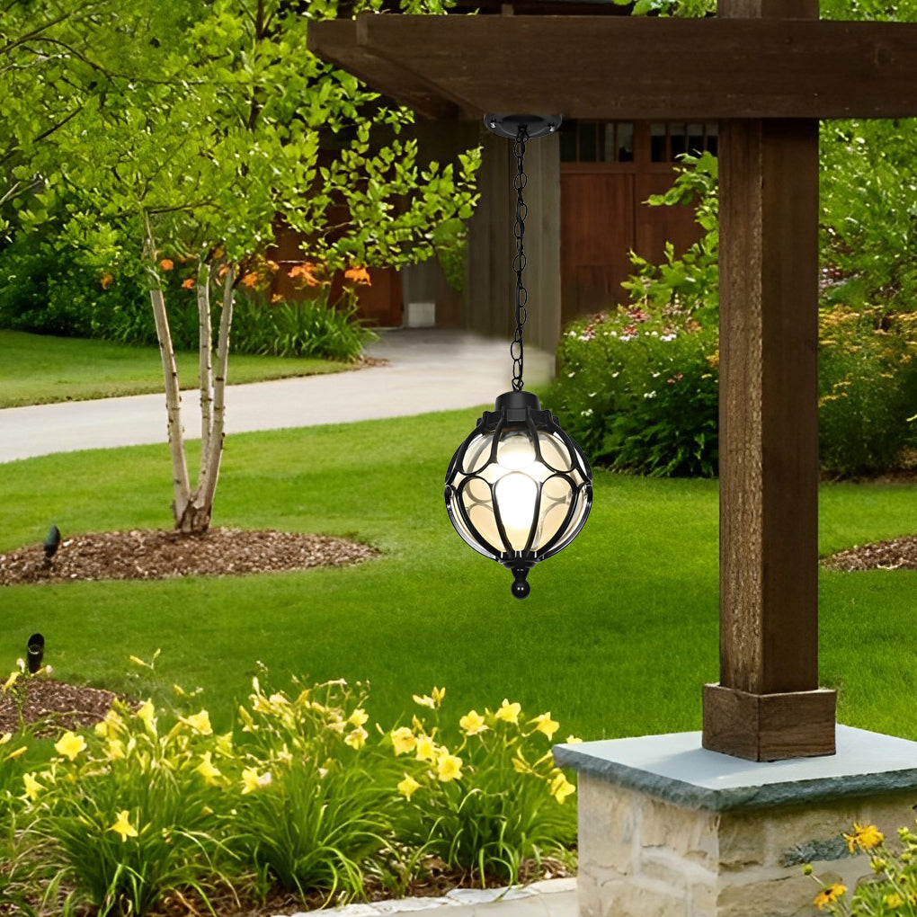 Dominic Ball American Glass Outdoor Chandelier Light