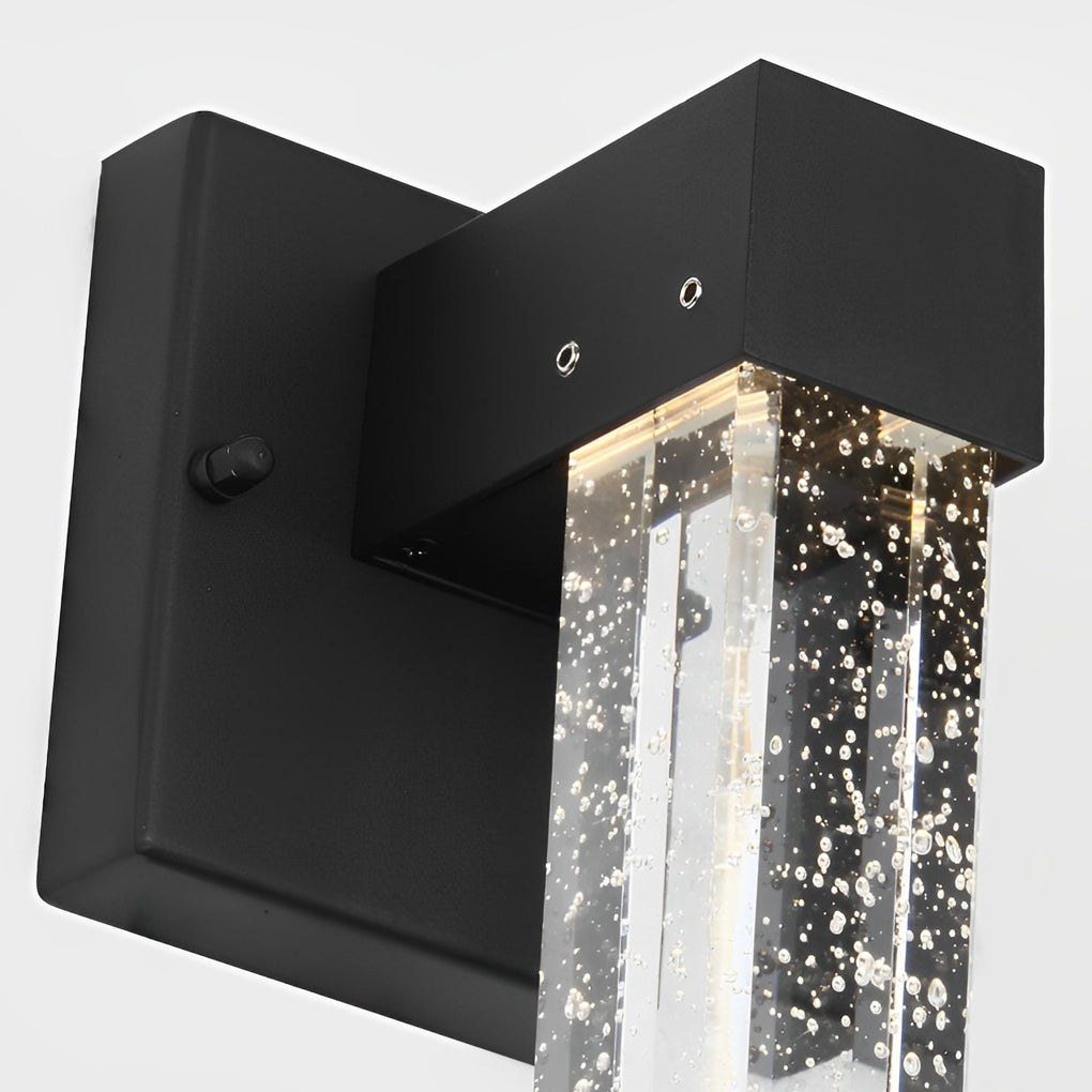 Veda LED Classic Modern Crystal Outdoor Wall Lamp