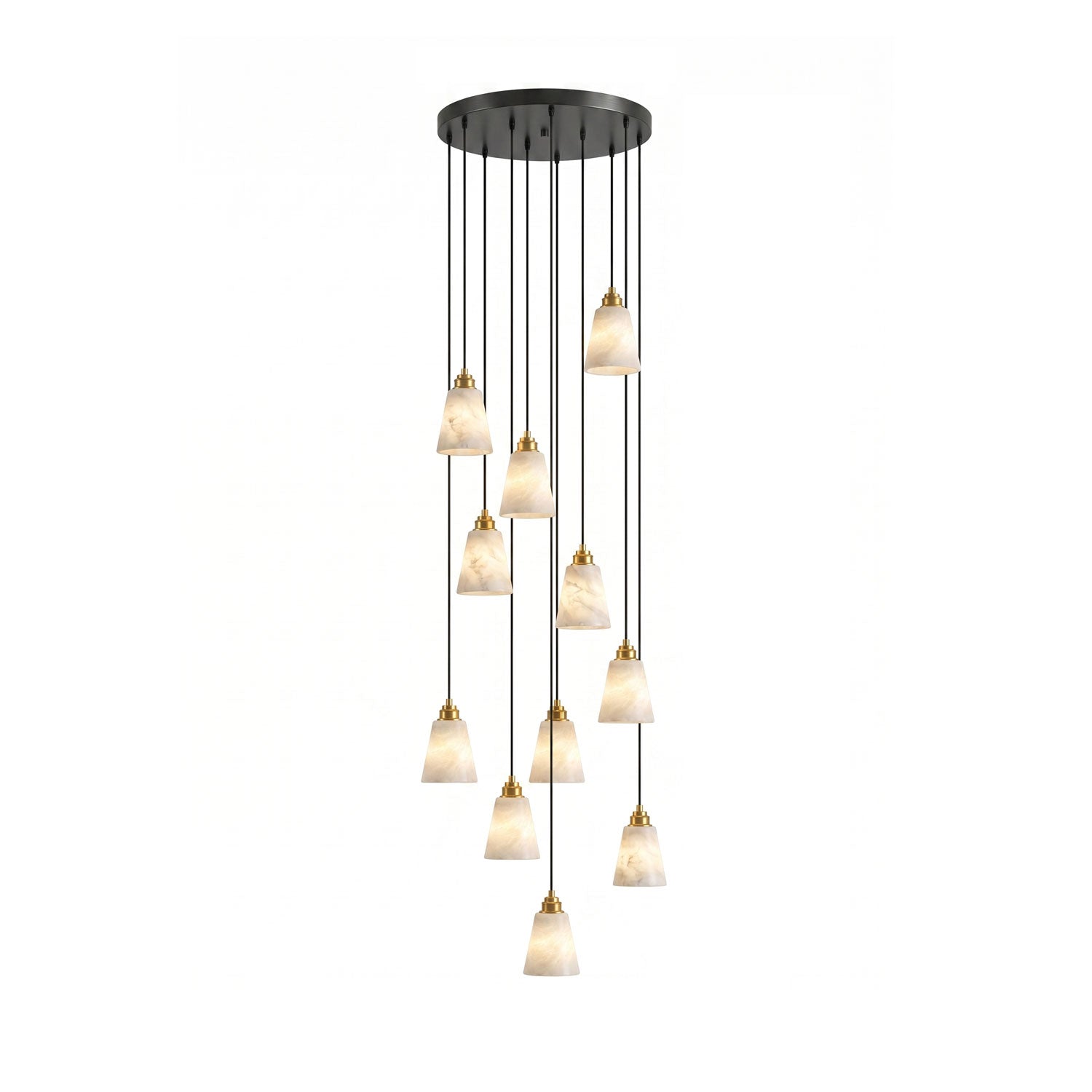 Droplet Alabaster Pendant Lamp-Neutral Decor