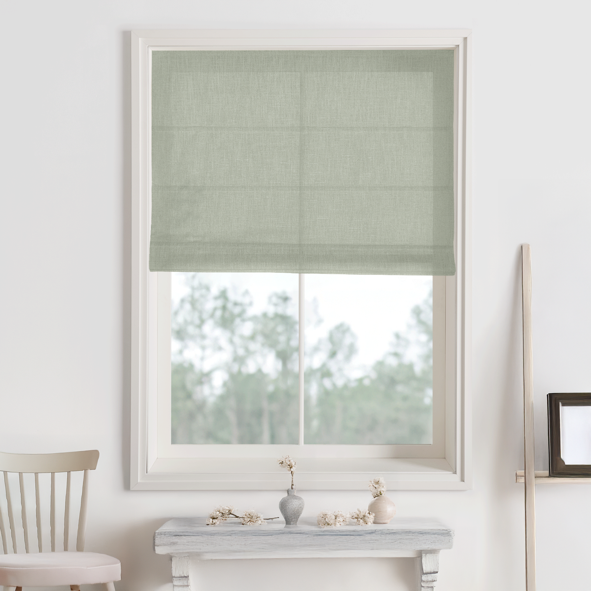 Bella Cotton Roman Shades & Blinds-Neutral Decor