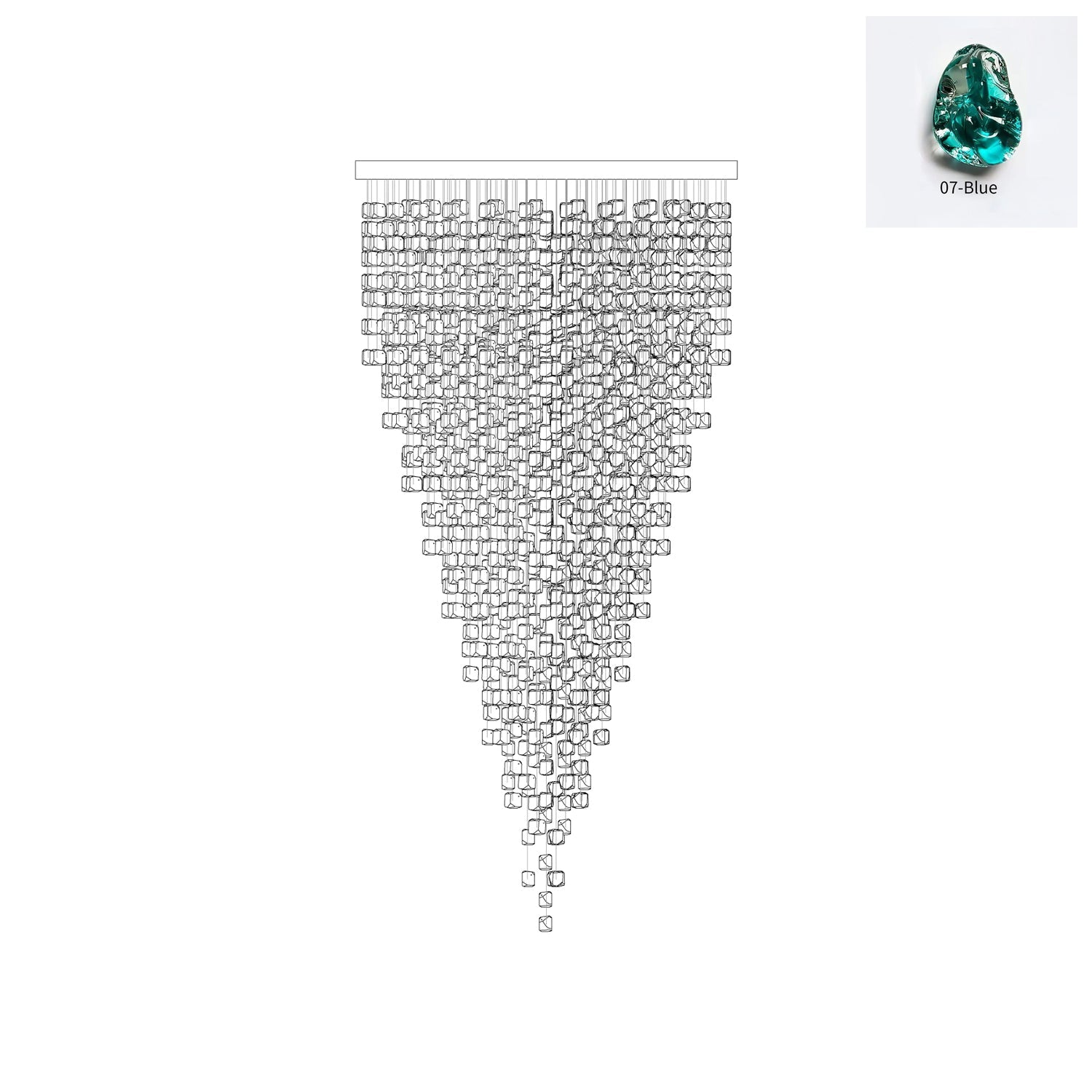 Belora Postmodern Luxury Stone Crystal Chandelier-Neutral Decor
