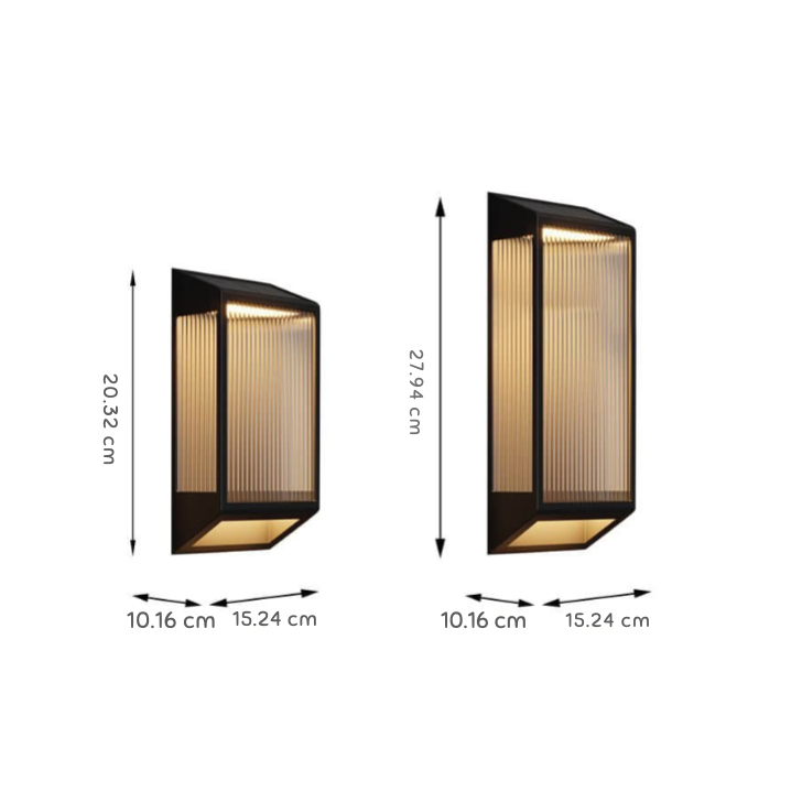 Rbin Stylish Vertical Ripped LED Outdoor Wall Light