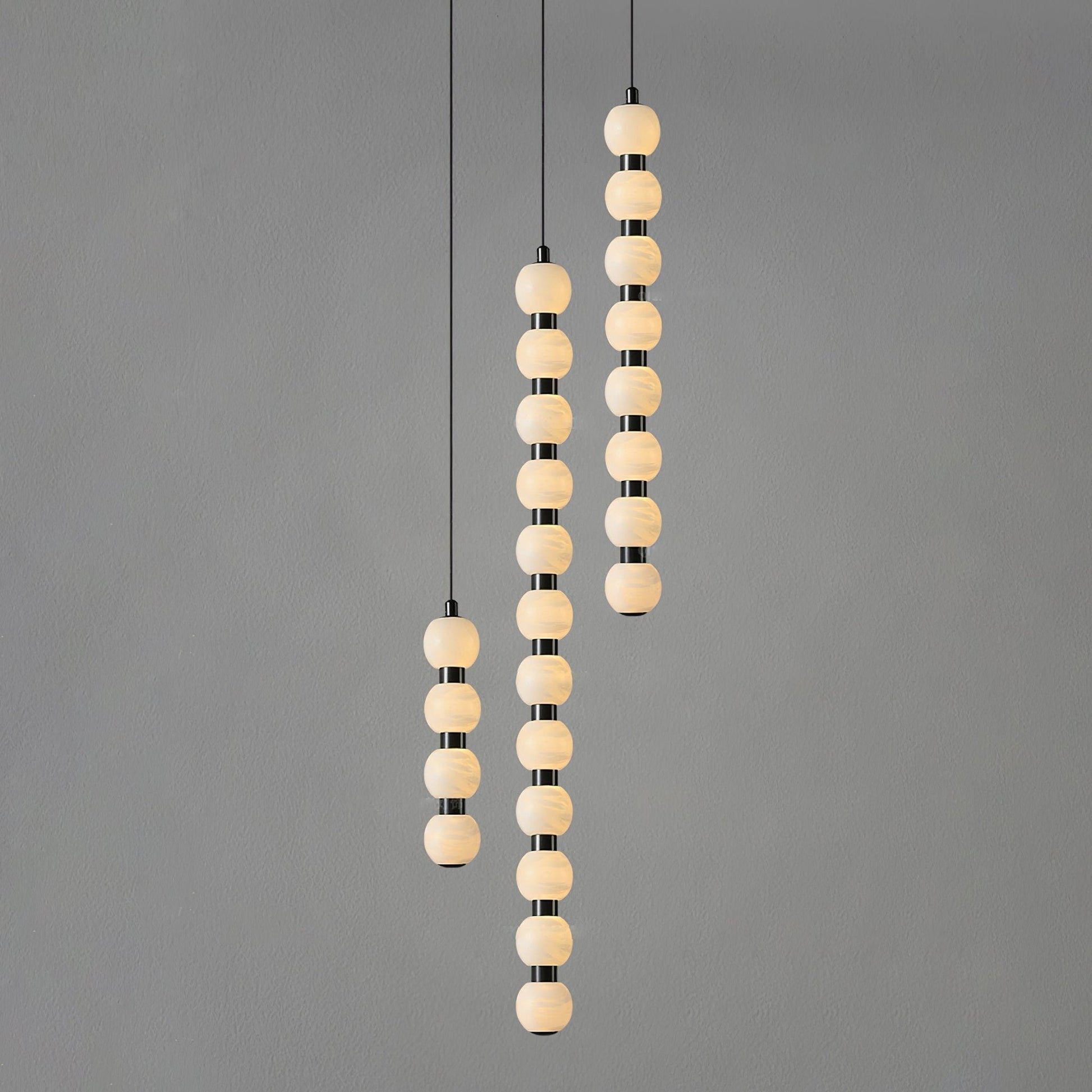 Lyra Modern Alabaster Pendant Light-Neutral Decor