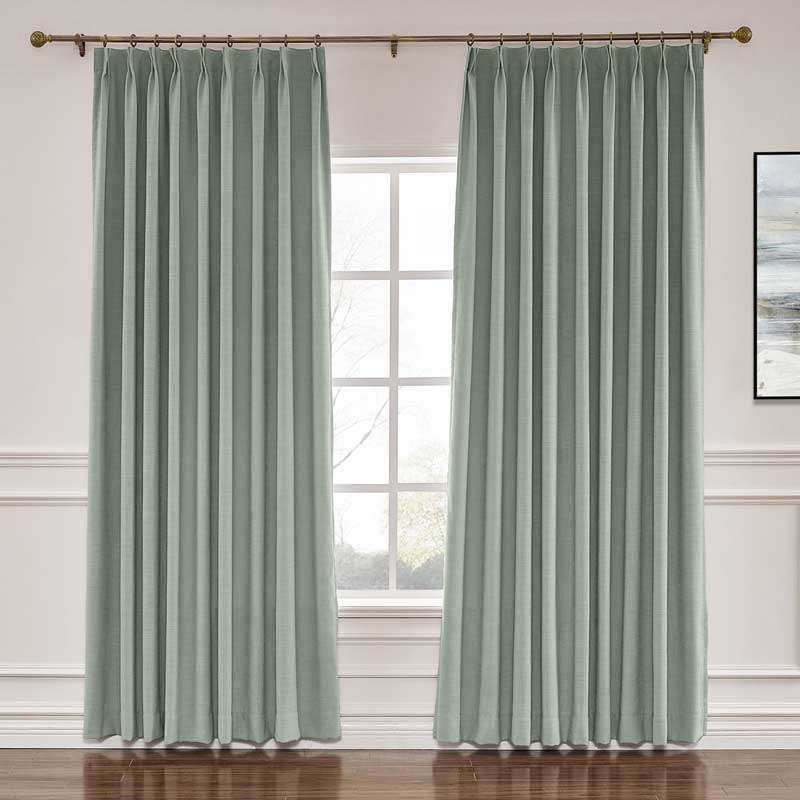 Lily Linen Blackout Curtains & Drapes-Neutral Decor