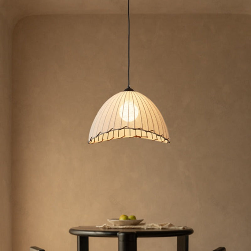 Ritta Boho Decorative LED Pendant Light Yellow Fabric Bedroom Restaurant - Neutral Decor