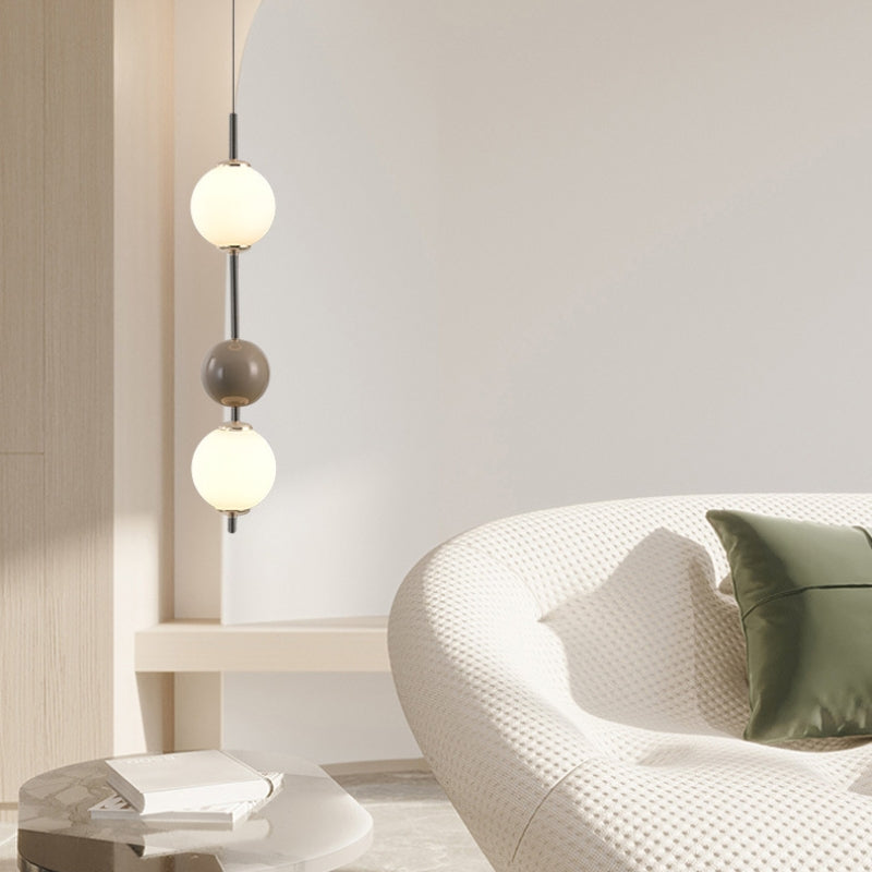 Valentina Modern LED Pendant Light Red Metal Bedroom Living Room - Neutral Decor