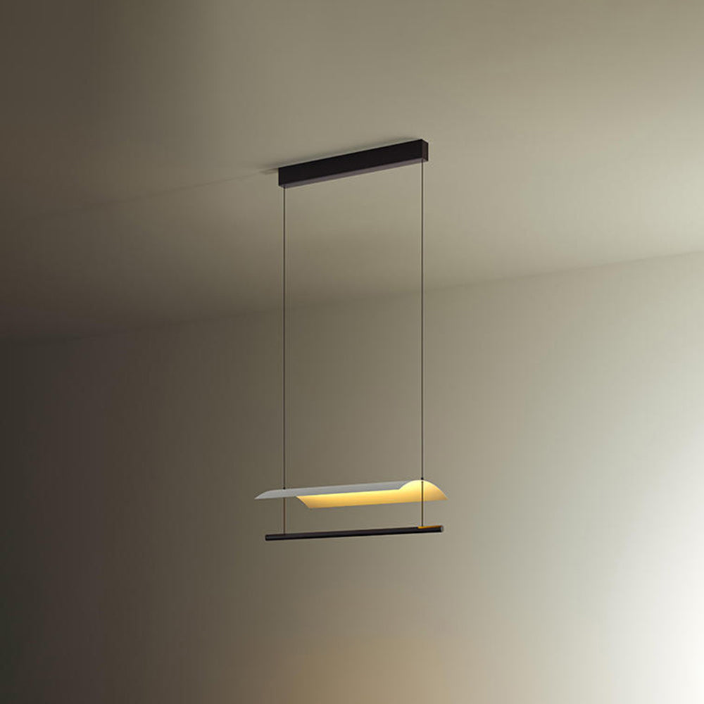 Arisha Minimalist Linear Metal Pendant Light - Neutral Decor
