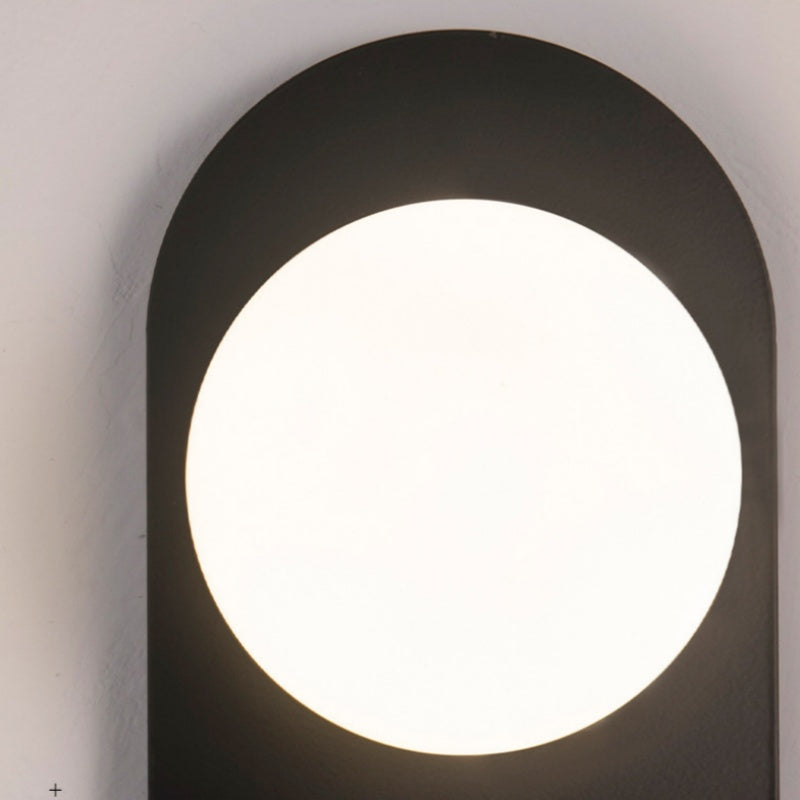 Valentina Modern LED Wall Lamp Black/Gold Glass Bedroom/Living Room - Neutral Decor