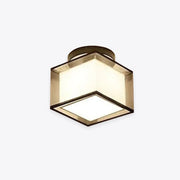 Arisha Modern Metal & Fabric Flush Mount Ceiling Light, 2 Style - Neutral Decor