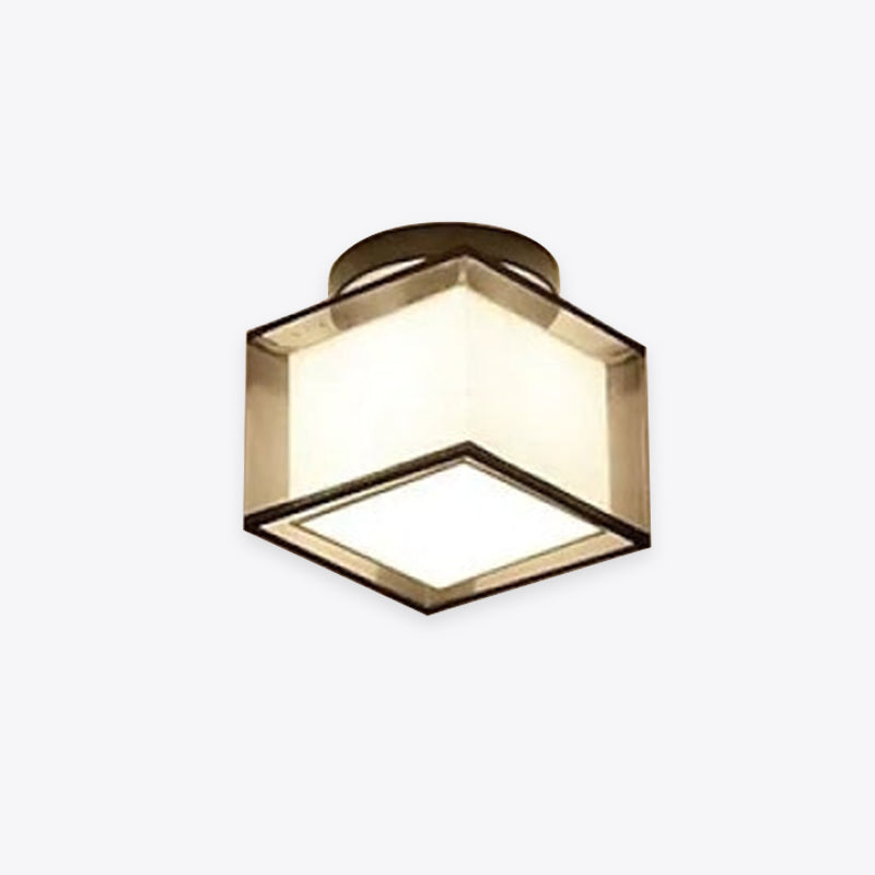 Arisha Modern Metal & Fabric Flush Mount Ceiling Light, 2 Style - Neutral Decor