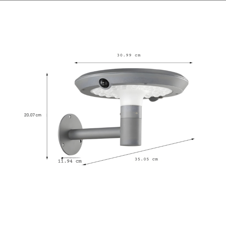 Round Classic LED Outdoor Wall Light