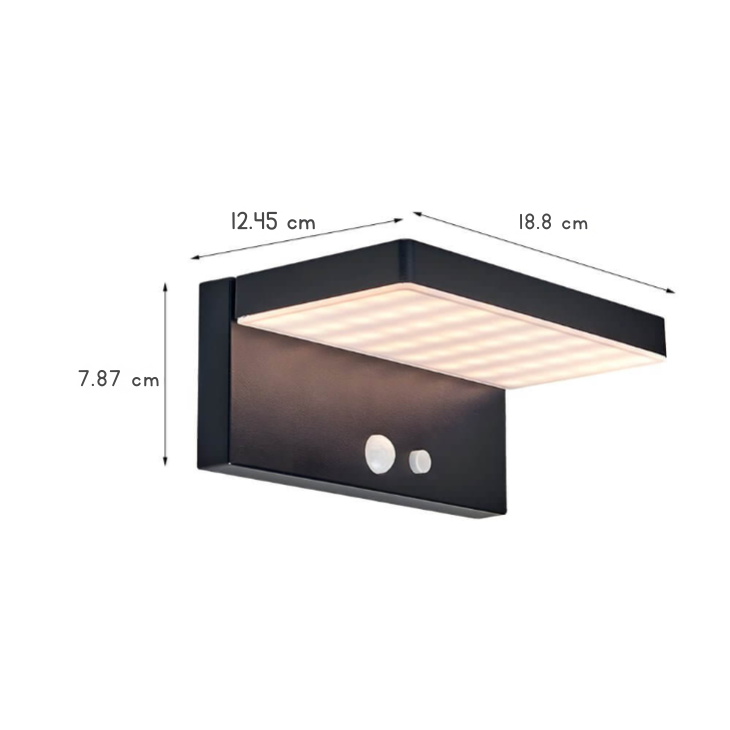 Tristan Solar LED Motion Sensor Outdoor Wall Light