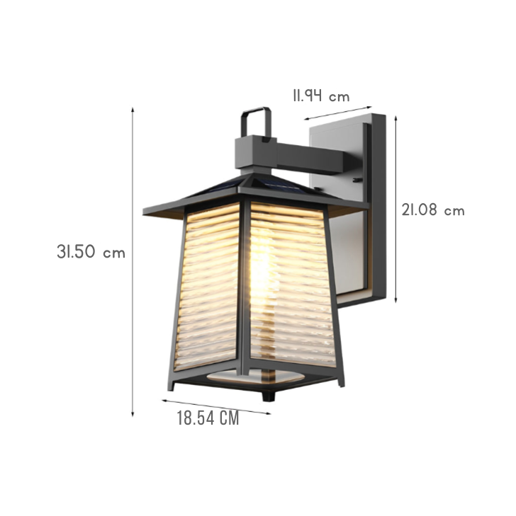Valeri Thickened Retro Glass Outdoor Wall Lights