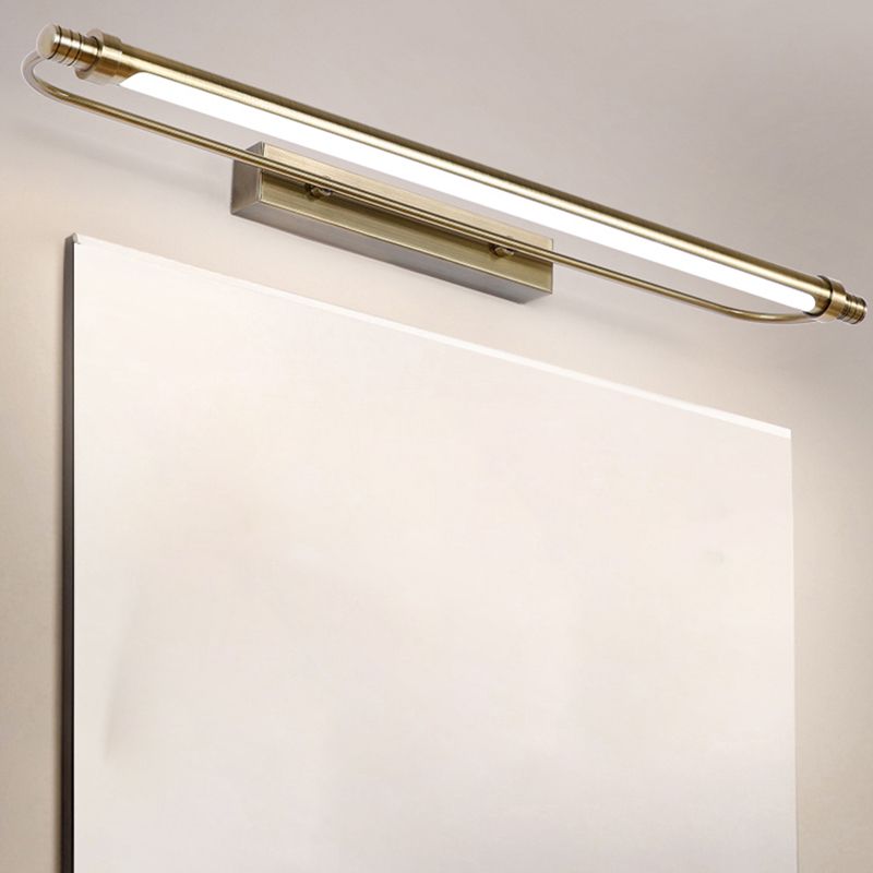 Arisha Modern Linear Metal Vanity Wall Lamp, Gold - Neutral Decor