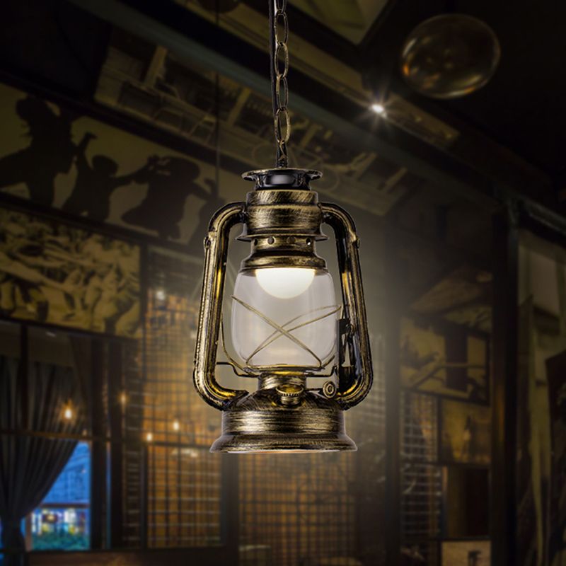 Silva Vintage Rustic Kerosene Pendant Light, 3 Color, 4 Style - Neutral Decor