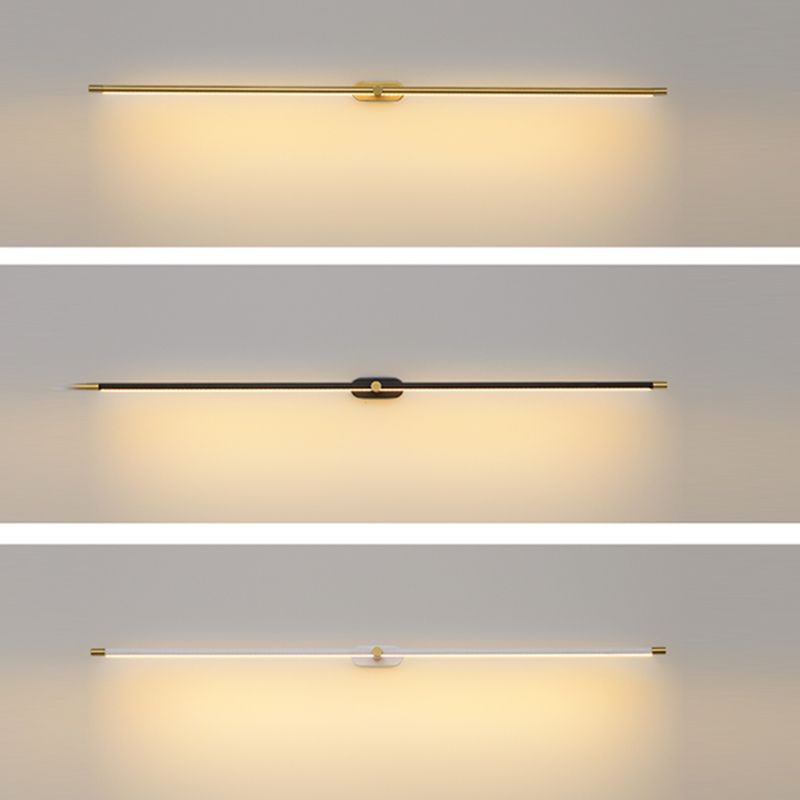 Ivox Minimalist Linear Wall Lamp Gold&Black - Neutral Decor