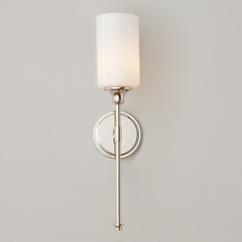 Tiffany Nordic Vanity Metal Glass Minimalism Wall Lamp, Black/Silver - Neutral Decor