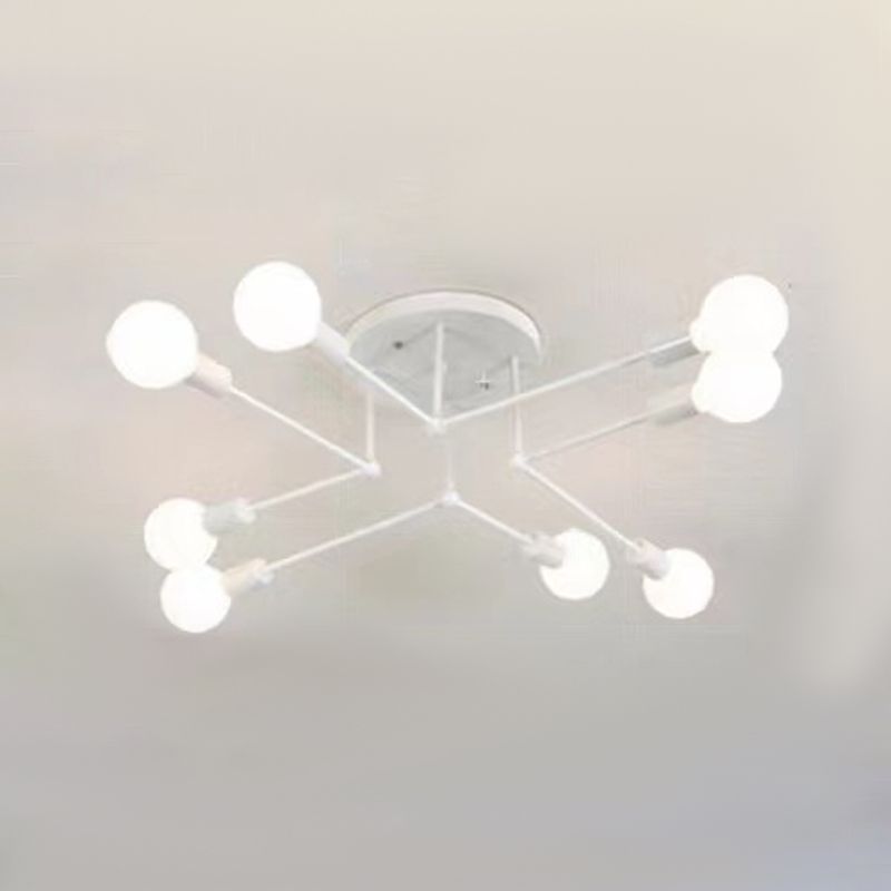 Valentina Flush Mount Ceiling Light Linear Industrial - Neutral Decor