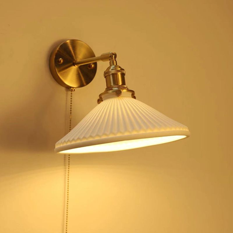 Arisha wrinkles Nordic Modern Dresser Wall Lamp - Neutral Decor