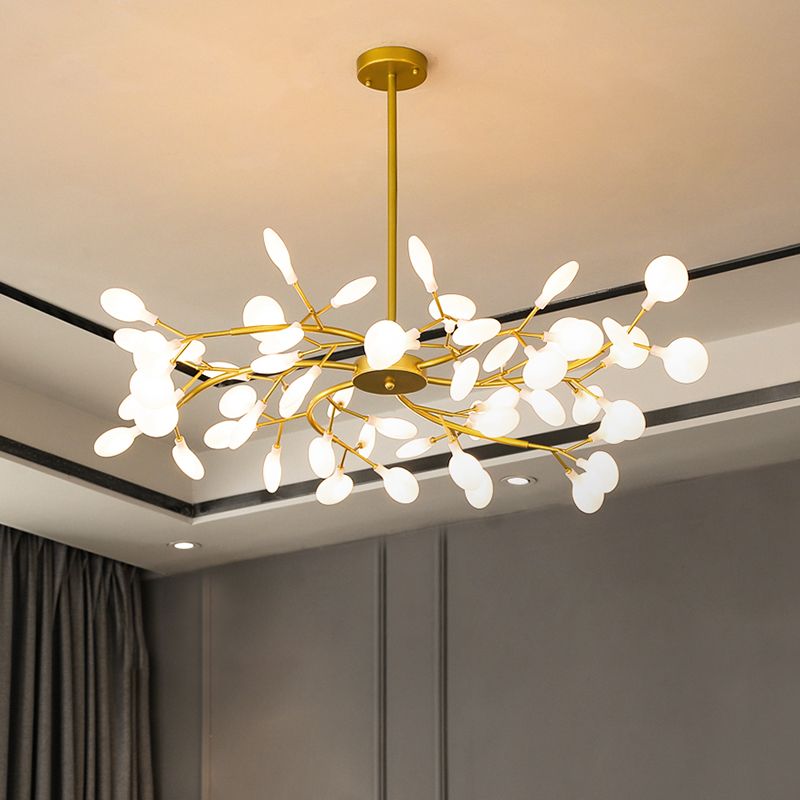 Olivia Unique Branch Firefly Sputnik Art Deco Chandelier - Neutral Decor